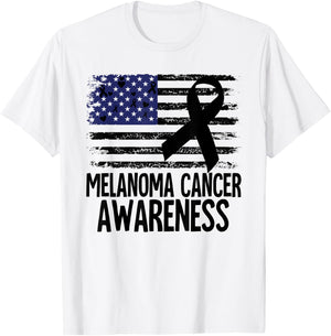 Melanoma Cancer Awareness T-Shirt - T-Shirt | White
