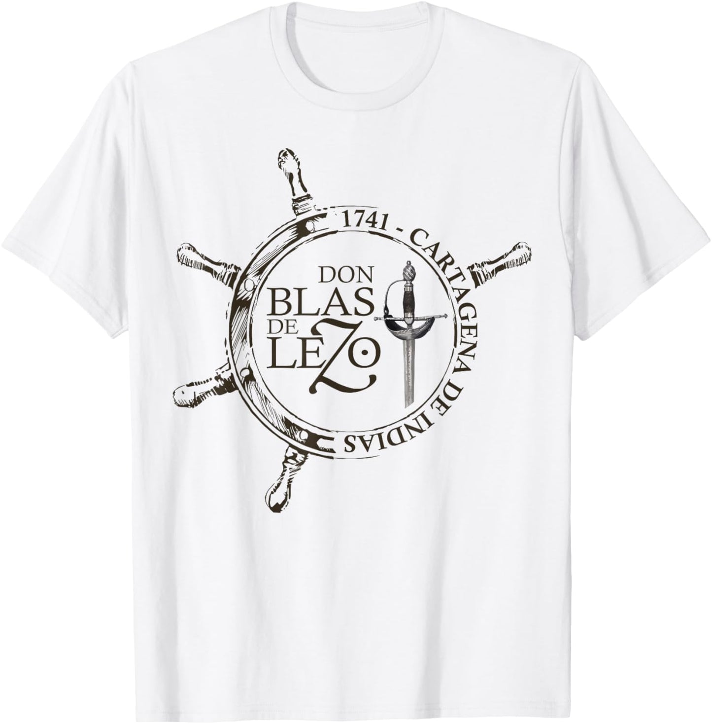 Blas de Lezo, Cartagena de Indias, 1741. Military T-Shirt - T-Shirt | White
