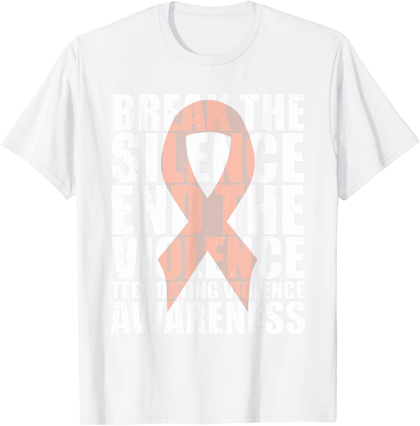 Wear orange teen dating violence Awareness T-Shirt - T-Shirt | White