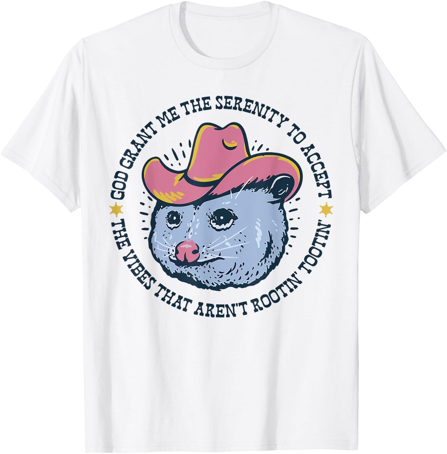 God Grant Me The Serenity To Accept The Vibes T-Shirt - T-Shirt | White
