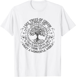 Eco Earth Day Shirts I See Trees of Green T-Shirt - T-Shirt | White
