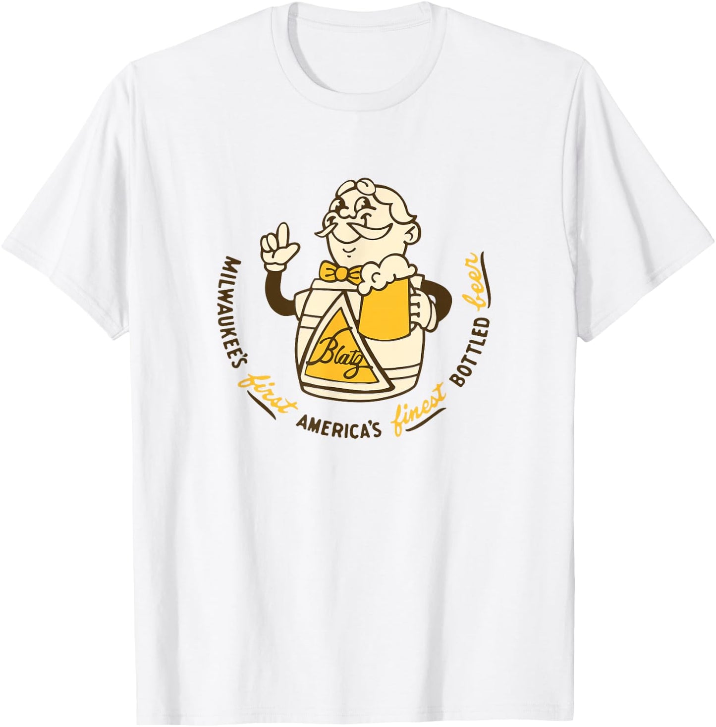 Blatz Beer Style - America's Finest T-Shirt - T-Shirt | White