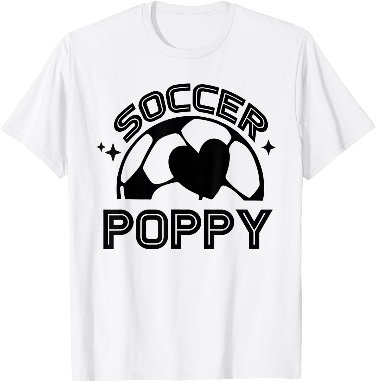Soccer Poppy Funny Ball Poppy T-Shirt - T-Shirt | White