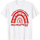 Rainbow Red Ribbon Sudden Cardiac Arrest Awareness T-Shirt - T-Shirt | White