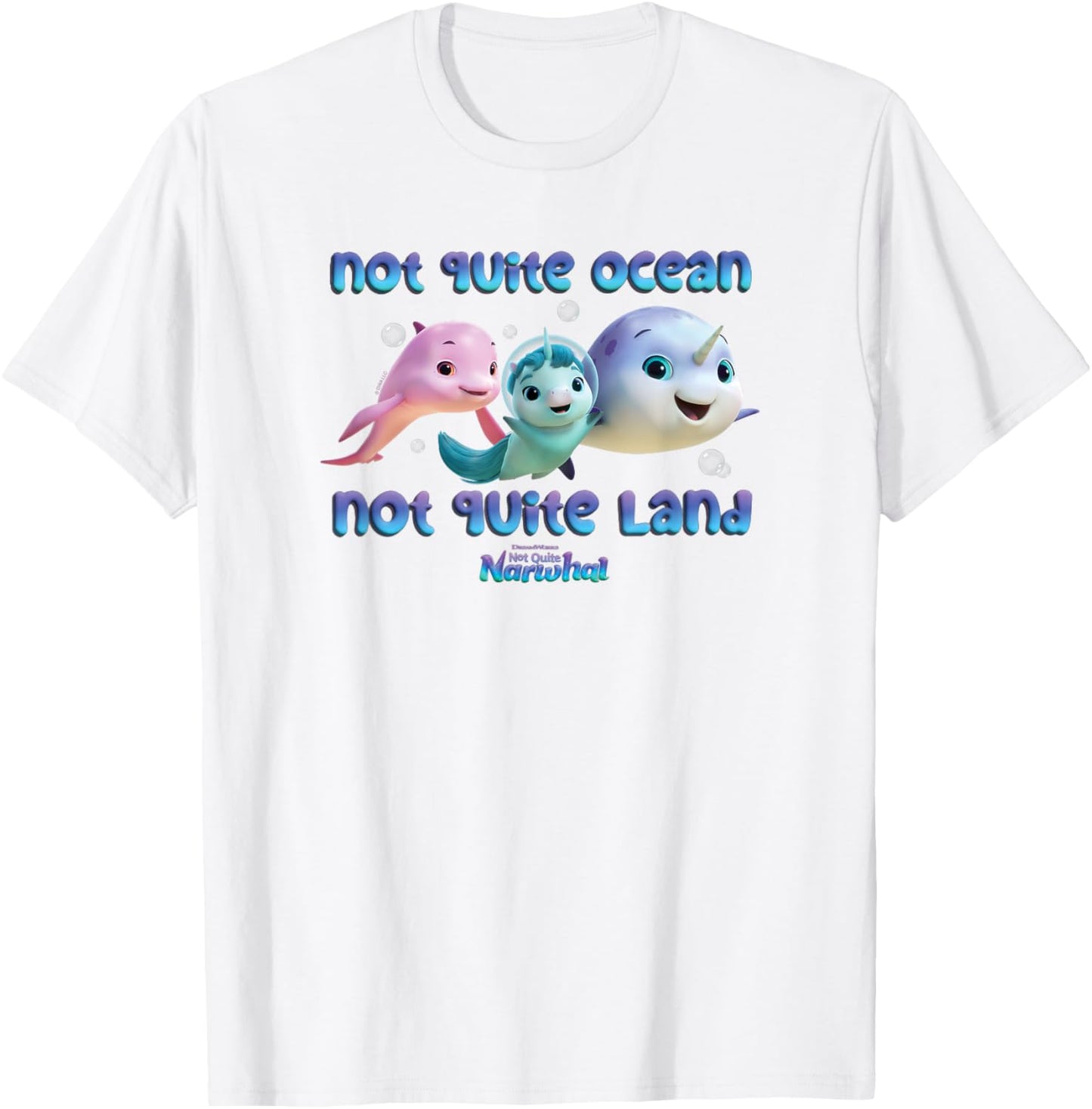 DreamWorks Not Quite Narwhal Ocean Land T-Shirt - T-Shirt | White
