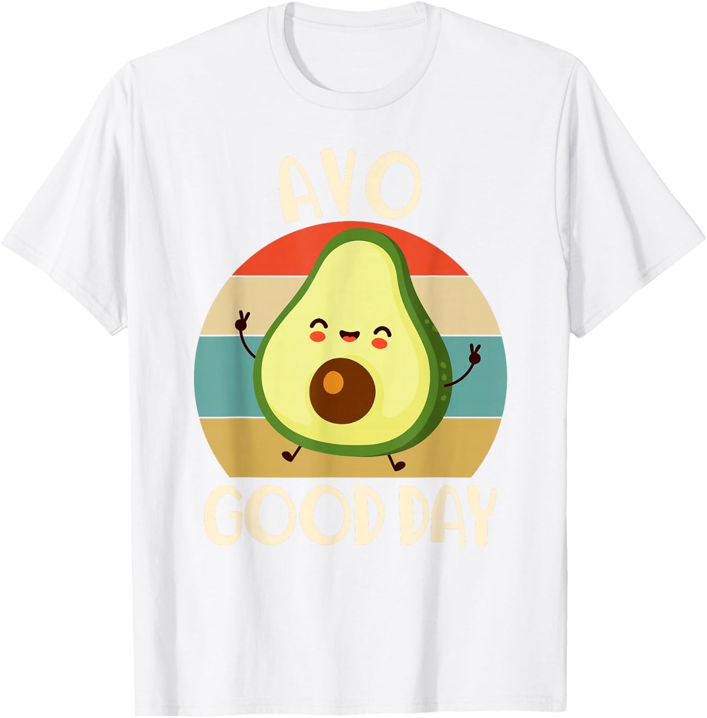 Avocado Shirt Kids Toddler Boys Cute Avo Good Day Funny T-Shirt - T-Shirt | White
