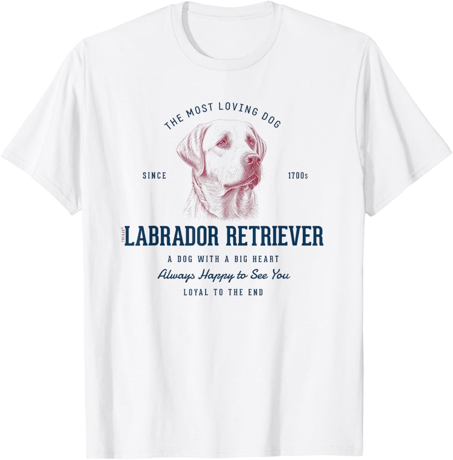 Retro Styled Vintage Labrador Retriever T-Shirt - T-Shirt | White