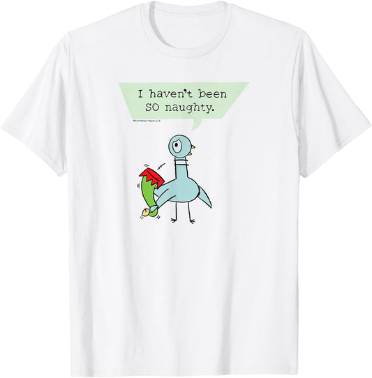 The Pigeon Naughty Christmas Pigeon T-Shirt - T-Shirt | White
