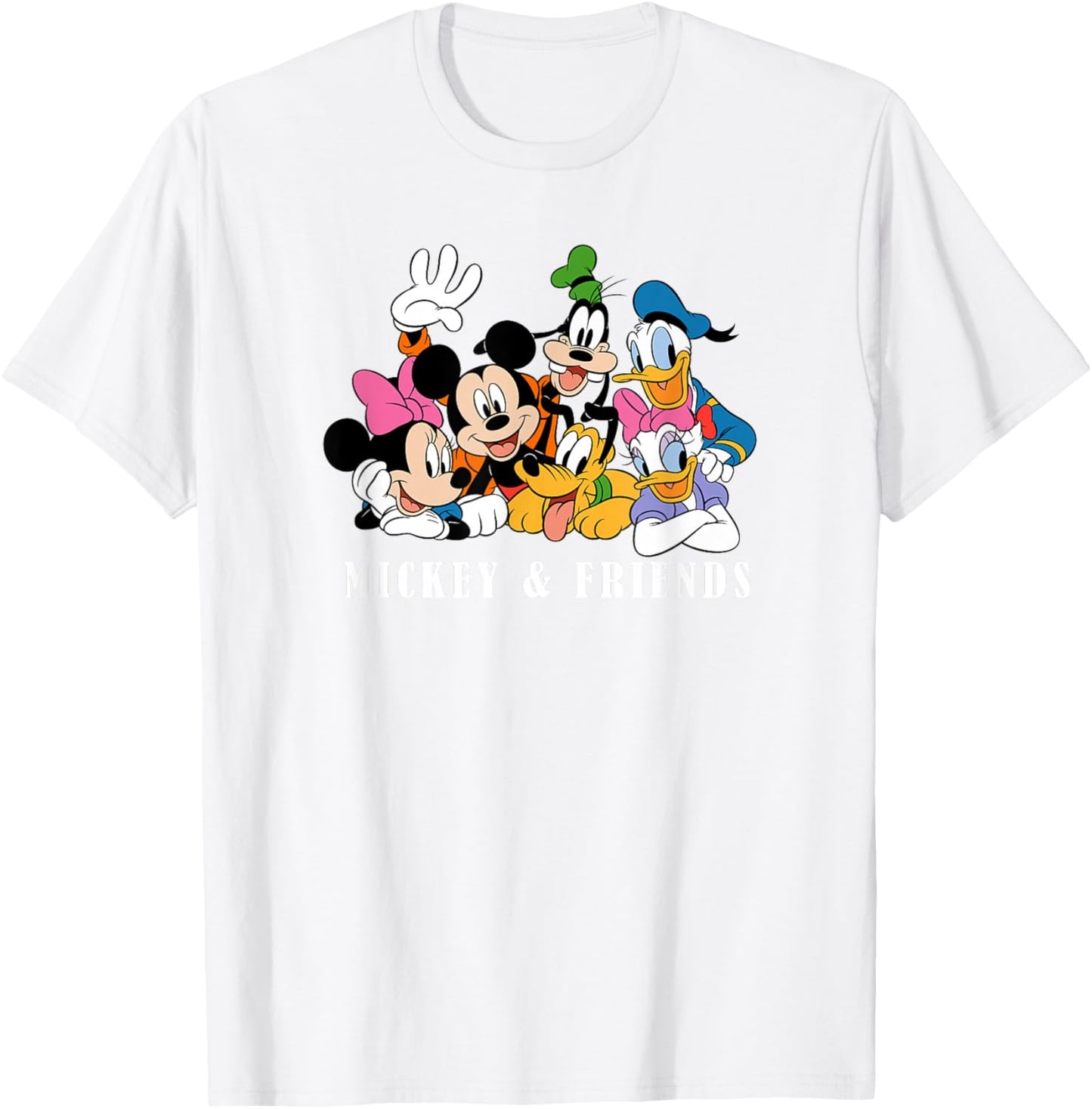 Disney Mickey And Friends Sensational Friends Disney Group T-Shirt - T-Shirt | White