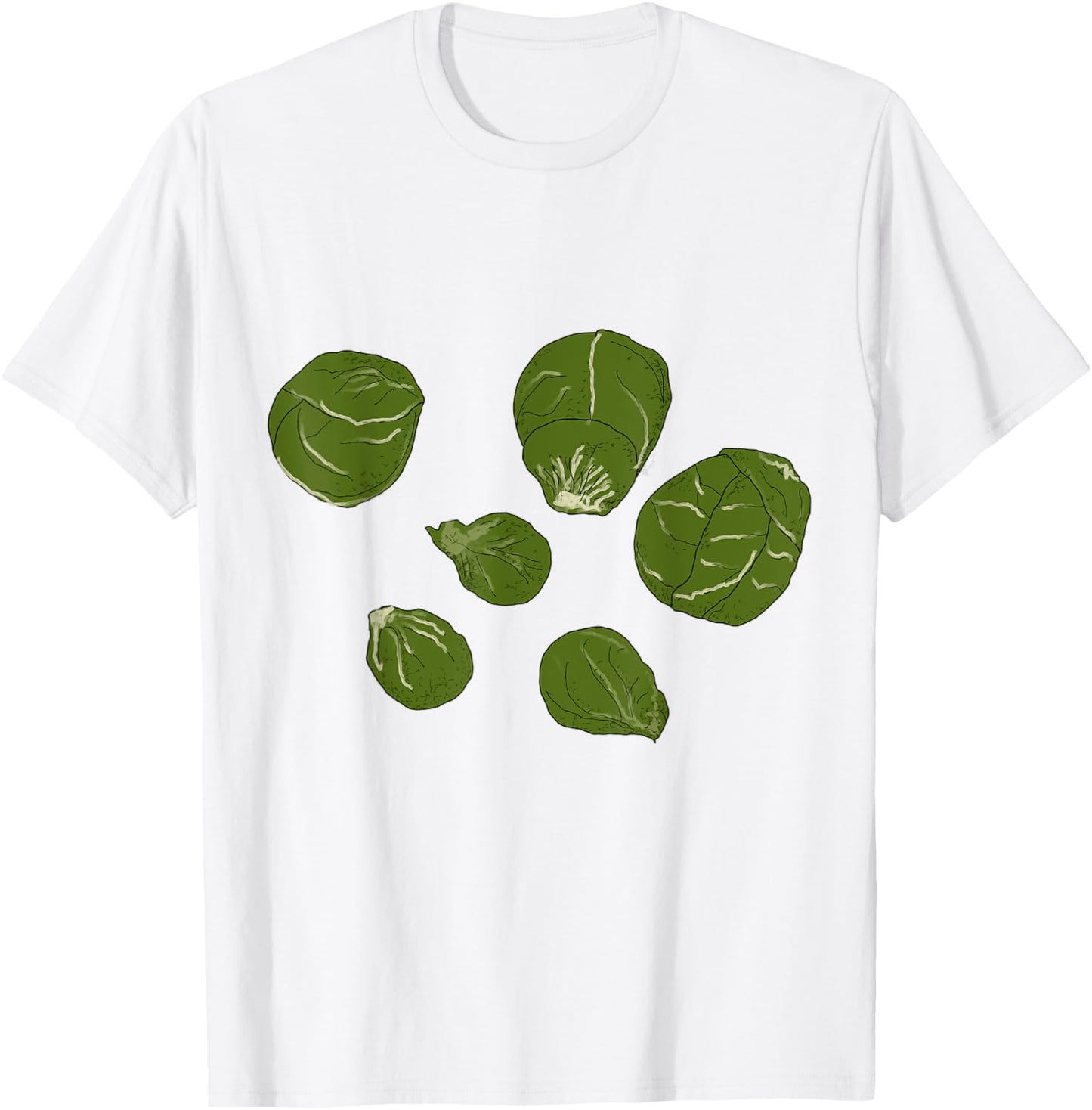 Brussel Sprouts Halloween Costume Gardening Farming Veggie T-Shirt - T-Shirt | White