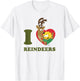 The Simpsons Christmas Maggie I Love Reindeers T-Shirt - T-Shirt | White