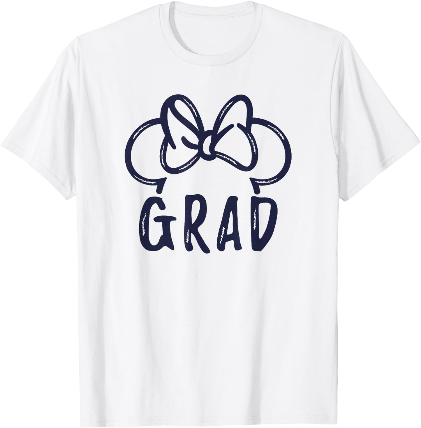Disney Minnie Mouse Graduation Minnie Grad Ears T-Shirt - T-Shirt | White