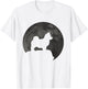 Moon And Dog Silhouette - Pomsky T-Shirt - T-Shirt | White