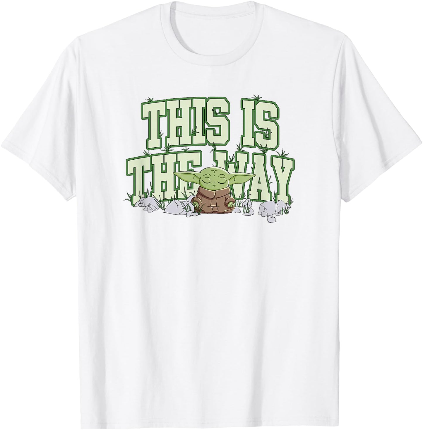 Star Wars: The Mandalorian This Is The Way Baby Yoda T-Shirt - T-Shirt | White