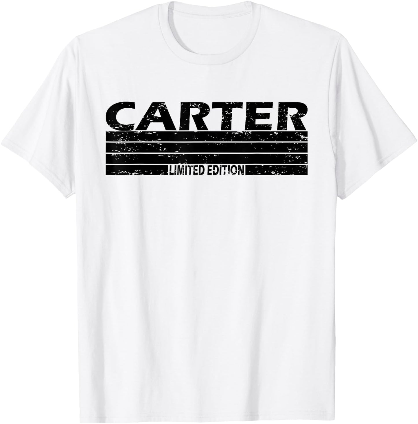 Carter Surname Limited Edition Retro Vintage Style Sunset T-Shirt - T-Shirt | White