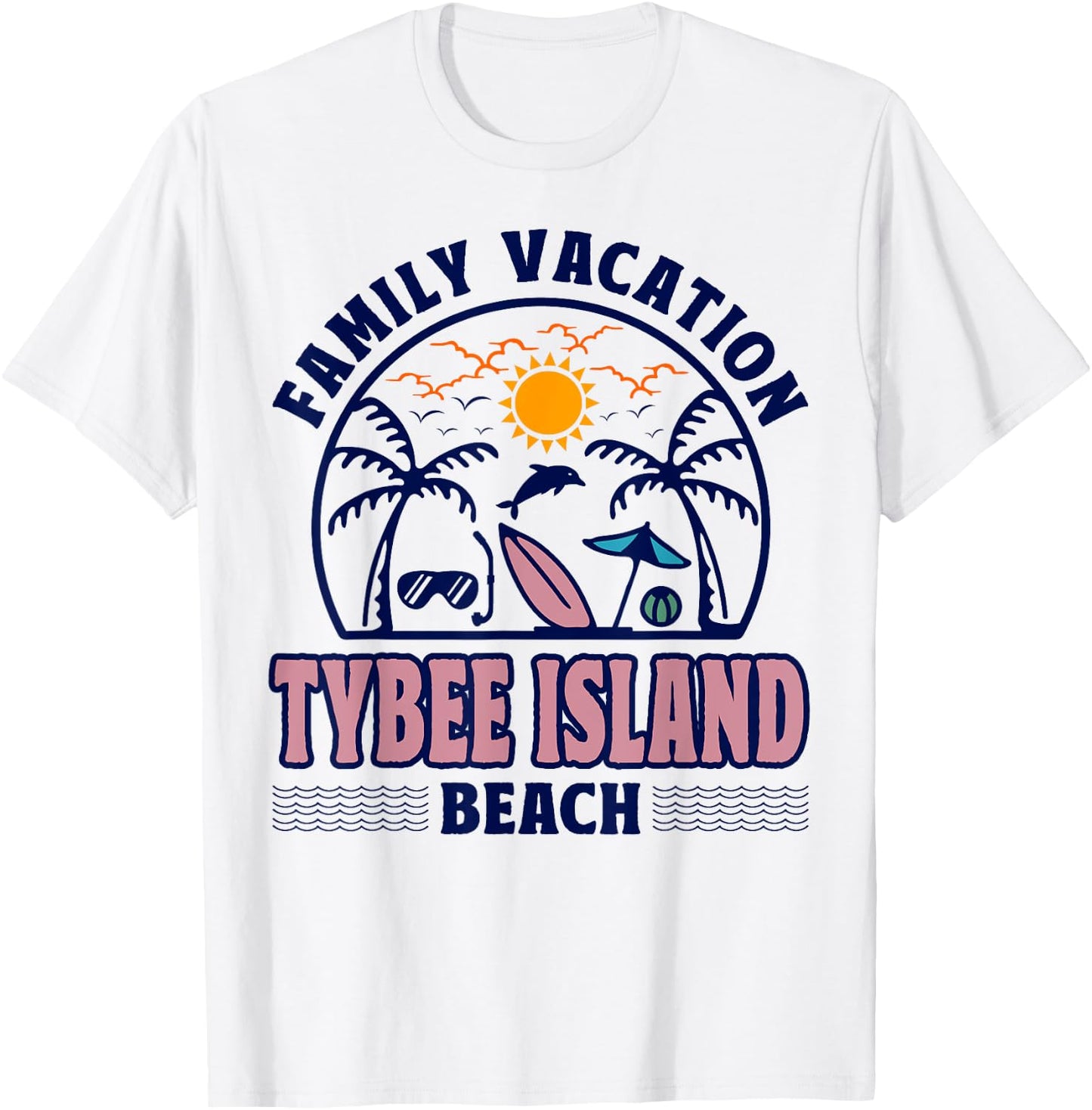 Georgia Family Vacation Tybee Island Beach Women Kids T-Shirt - T-Shirt | White