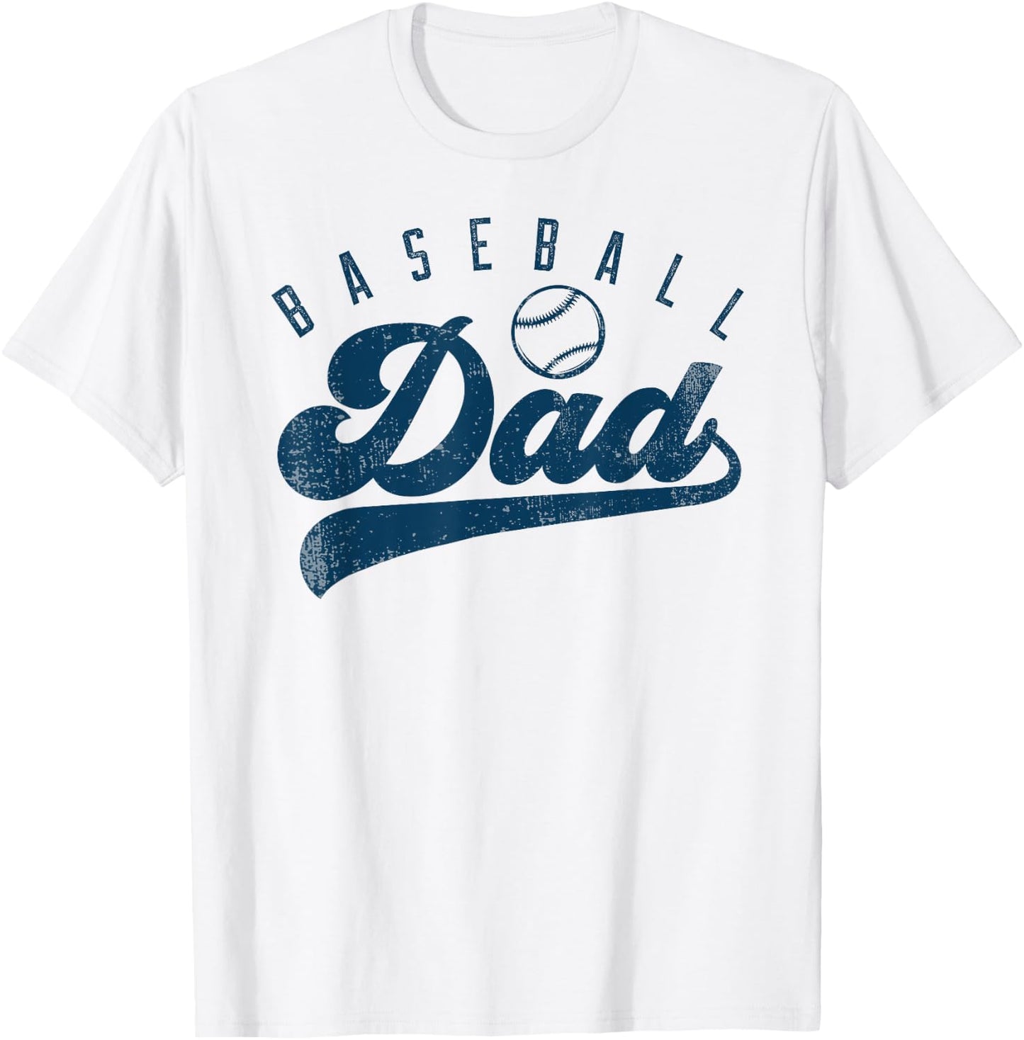 Baseball Dad Gifts Daddy Father's Day T-Shirt - T-Shirt | White