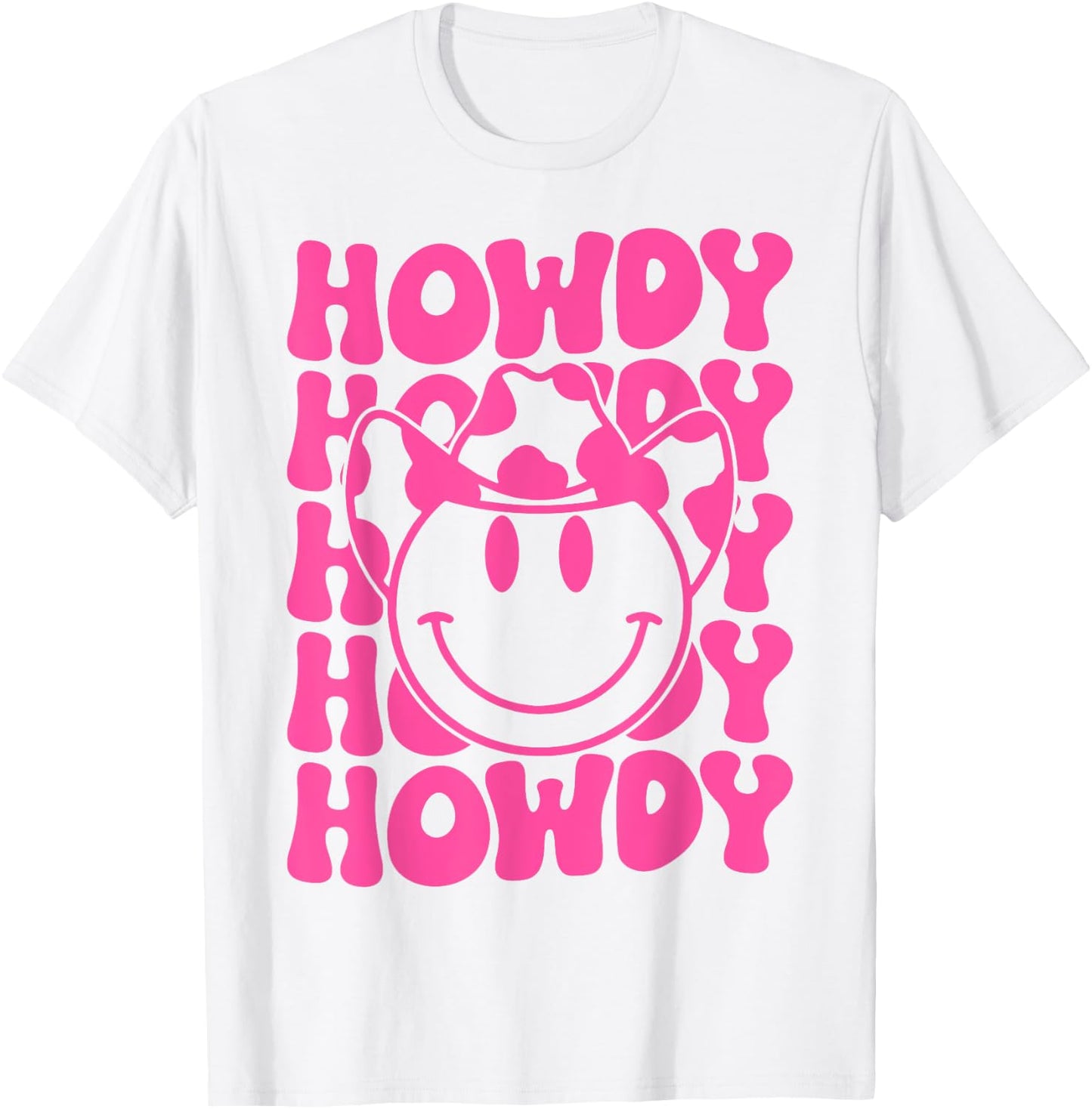 Groovy Howdy Rodeo Western Country Southern Cowgirl T-Shirt - T-Shirt | White