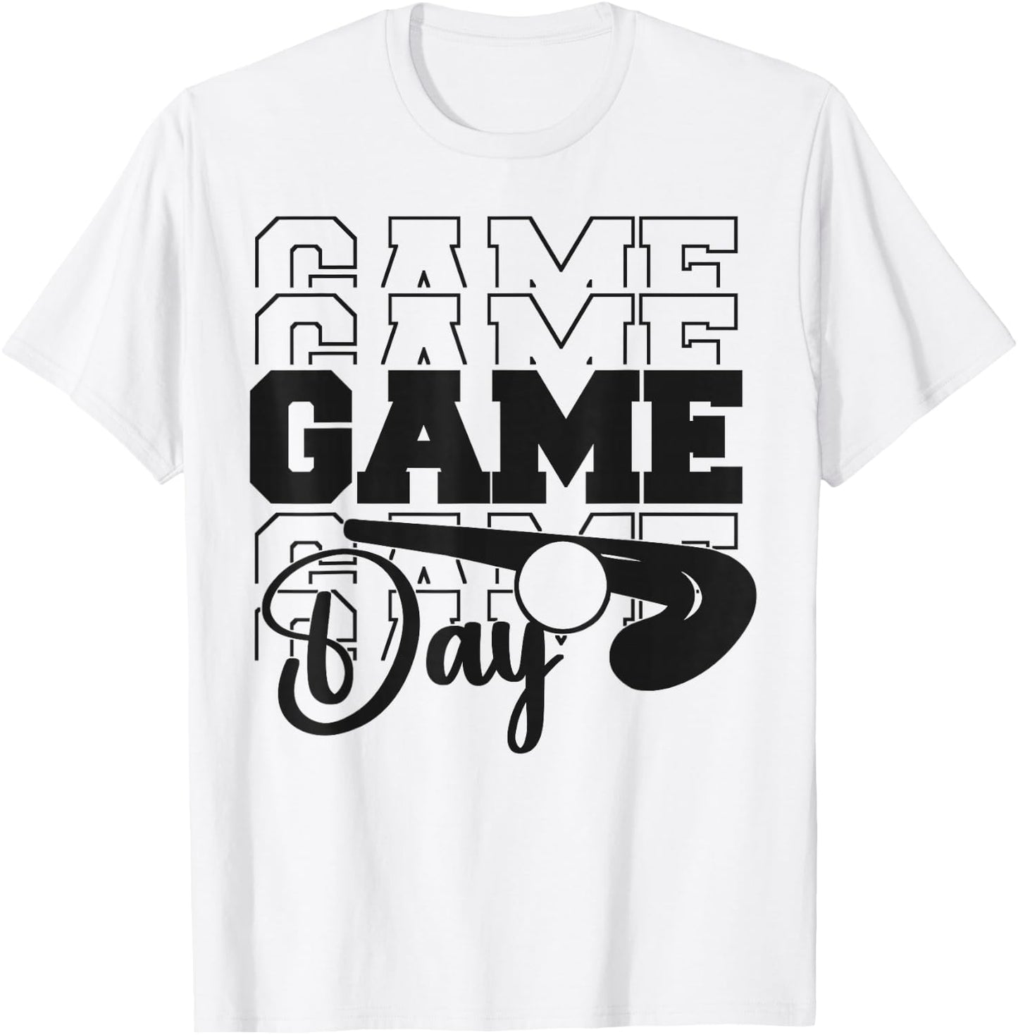 Field Hockey Game Day T-Shirt - T-Shirt | White