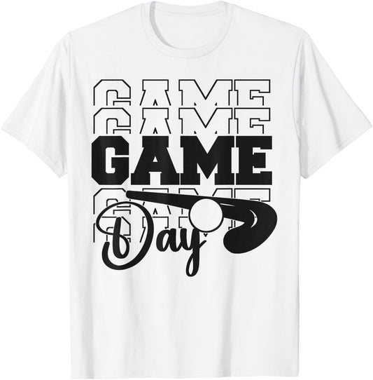 Field Hockey Game Day T-Shirt - T-Shirt | White