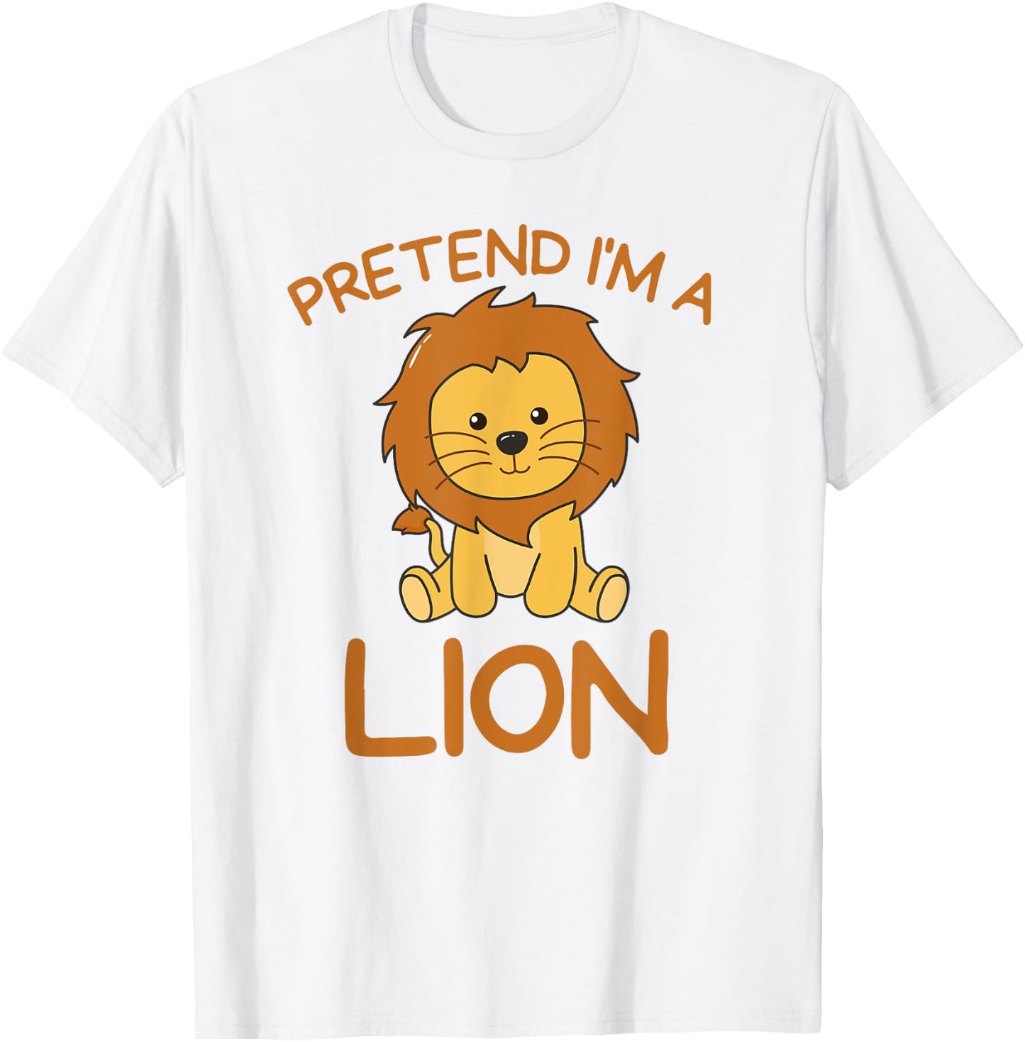 Pretend I'm A Lion Halloween Costume T-Shirt - T-Shirt | White