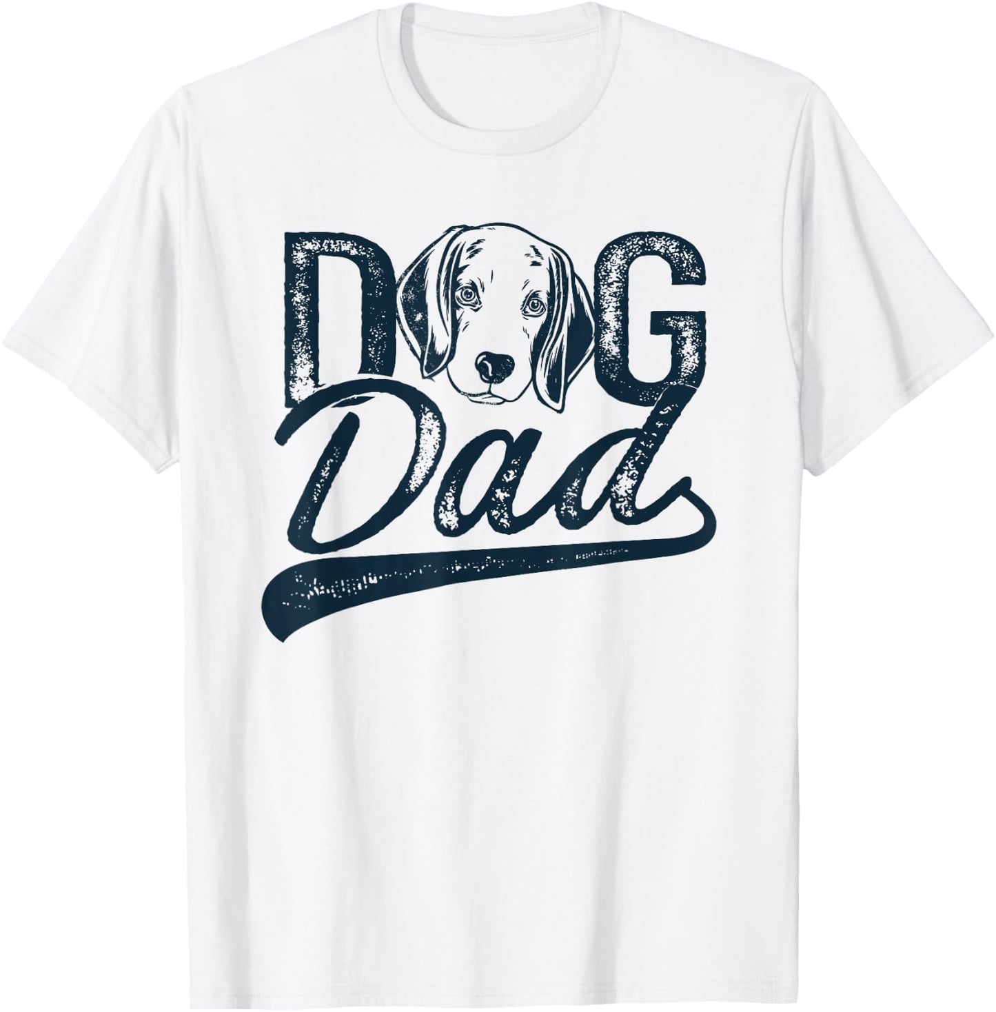 Beagle Dog Dad T-Shirt - T-Shirt | White
