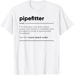 Gifts For Pipefitter Pipefitter Funny Definition T-Shirt - T-Shirt | White