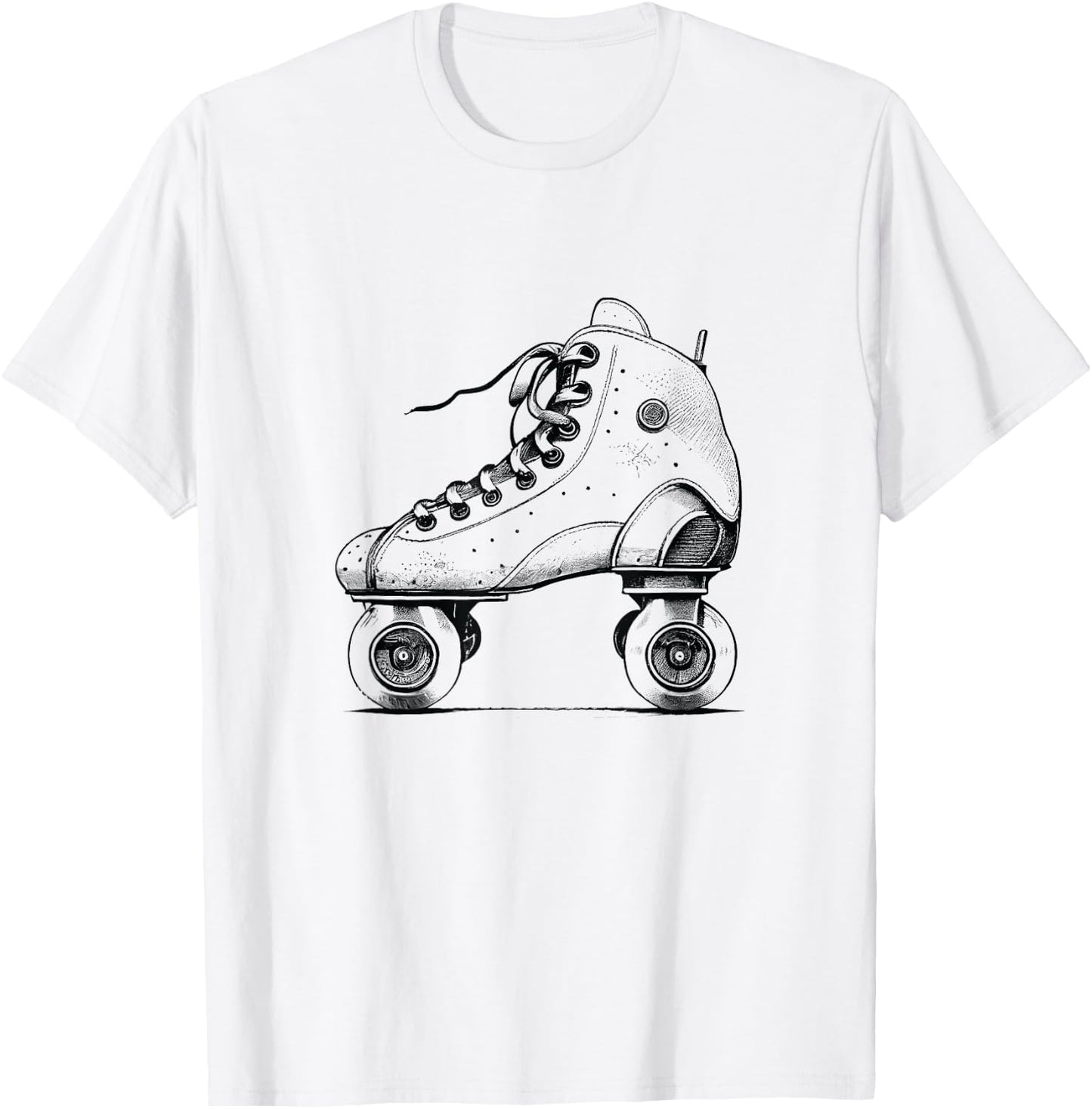 Rollerskates T Shirt 80's Vintage Roller Skates Disco derby T-Shirt - T-Shirt | White