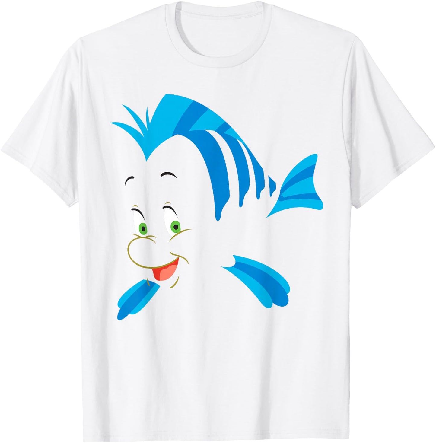 Disney The Little Mermaid Flounder Costume Small T-Shirt - T-Shirt | White