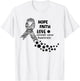 Carcinoid Cancer Awareness Hope Faith Love Carcinoid Can T-Shirt - T-Shirt | White