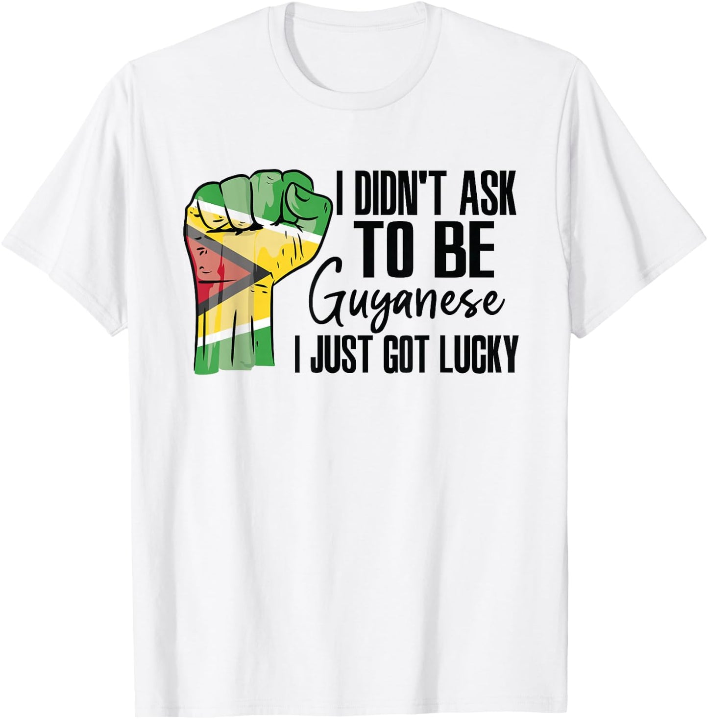 Guyanese Guyana Flag Grown Guyanese Roots Patriot T-Shirt - T-Shirt | White