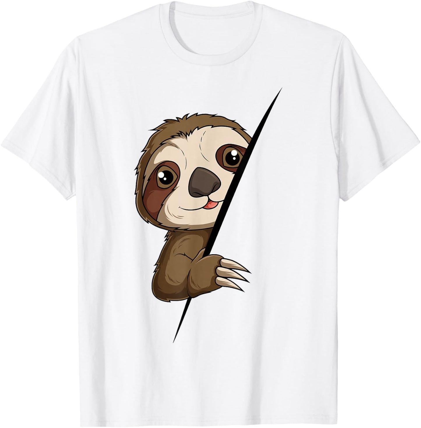 Sloth Children Girls Boys Women T-Shirt - T-Shirt | White