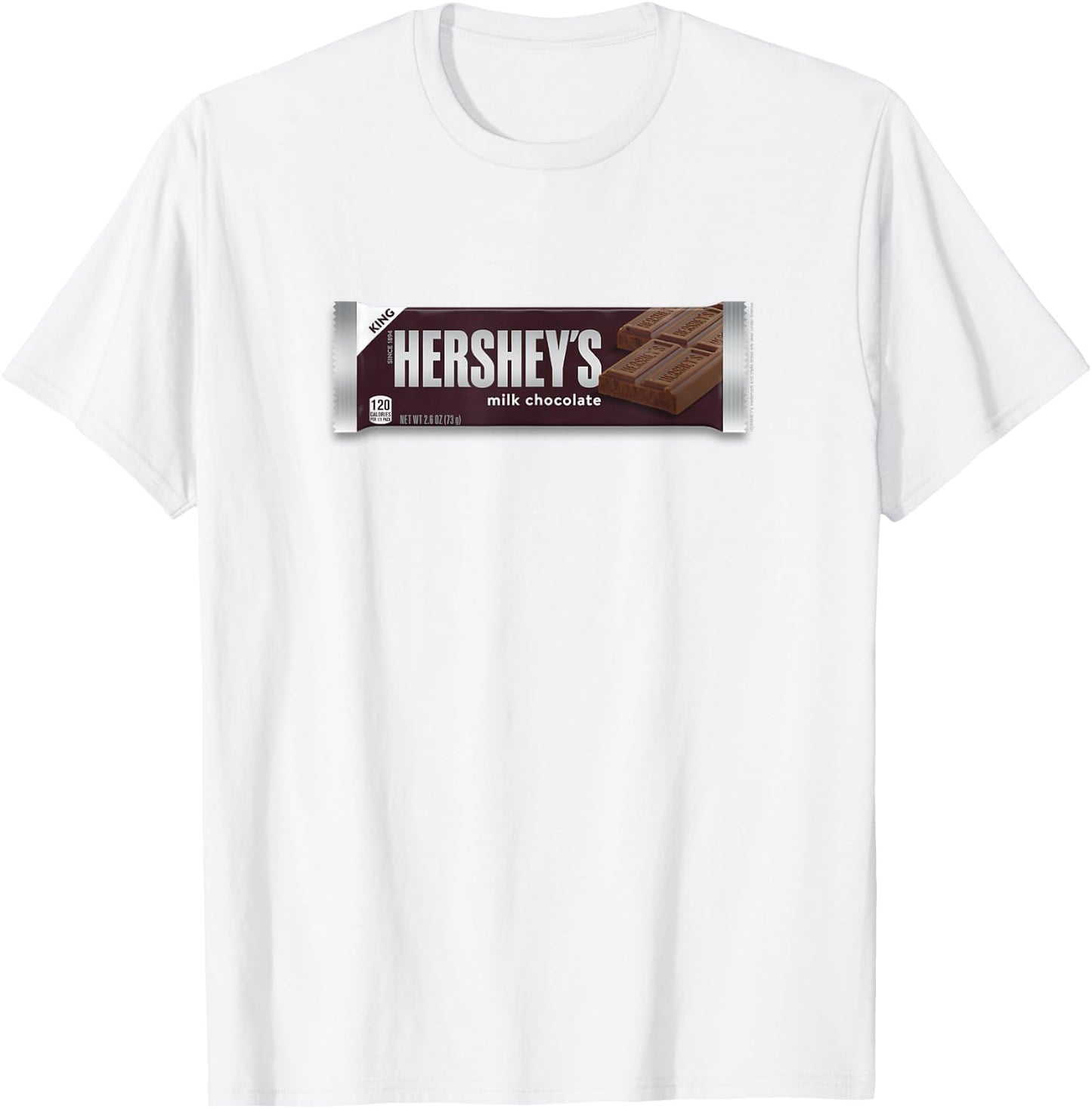 Hershey's King Milk Chocolate Bar Tasty Logo T-Shirt - T-Shirt | White