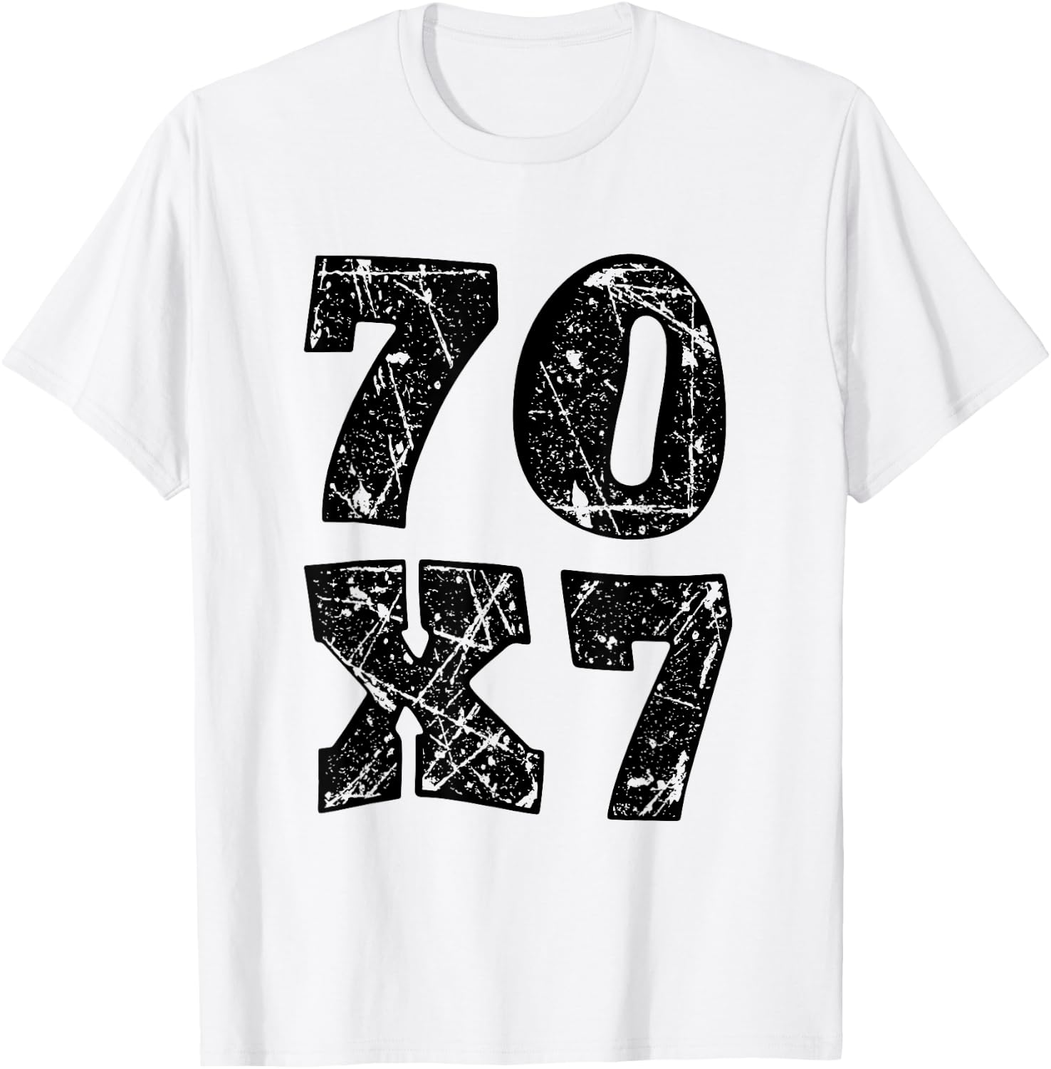 Jesus Christ forgiveness 70 x 7 seventy times seven T-Shirt - T-Shirt | White