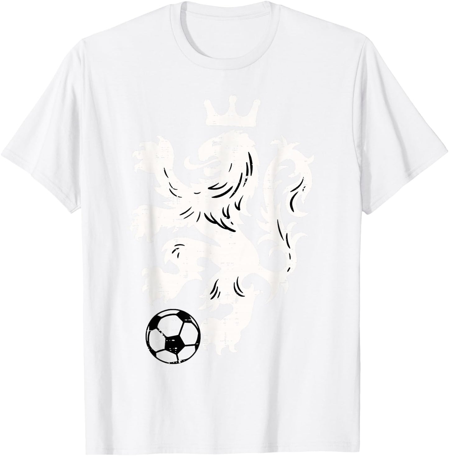 Netherlands Lion Dutch Orange Soccer Fan Men Women Kids T-Shirt - T-Shirt | White
