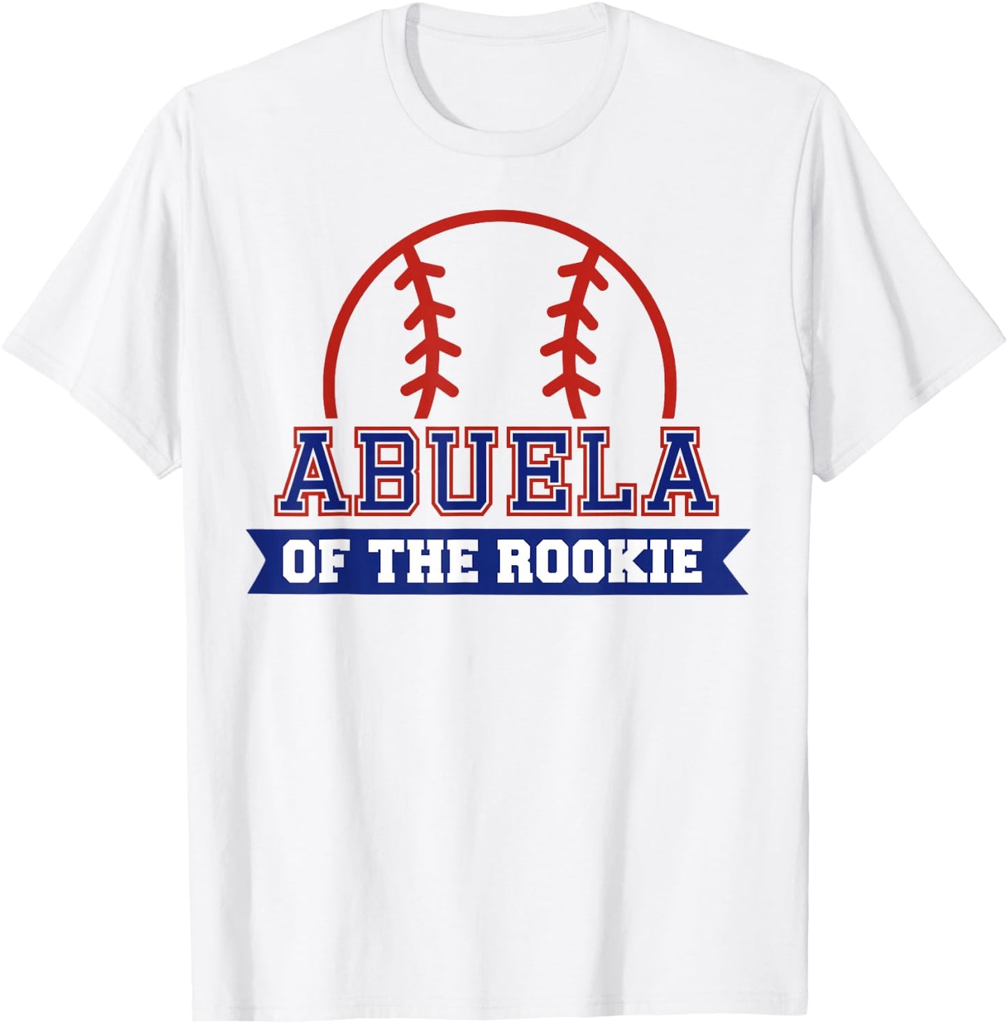 Abuela of Rookie 1st Birthday Baseball Theme Matching Party T-Shirt - T-Shirt | White