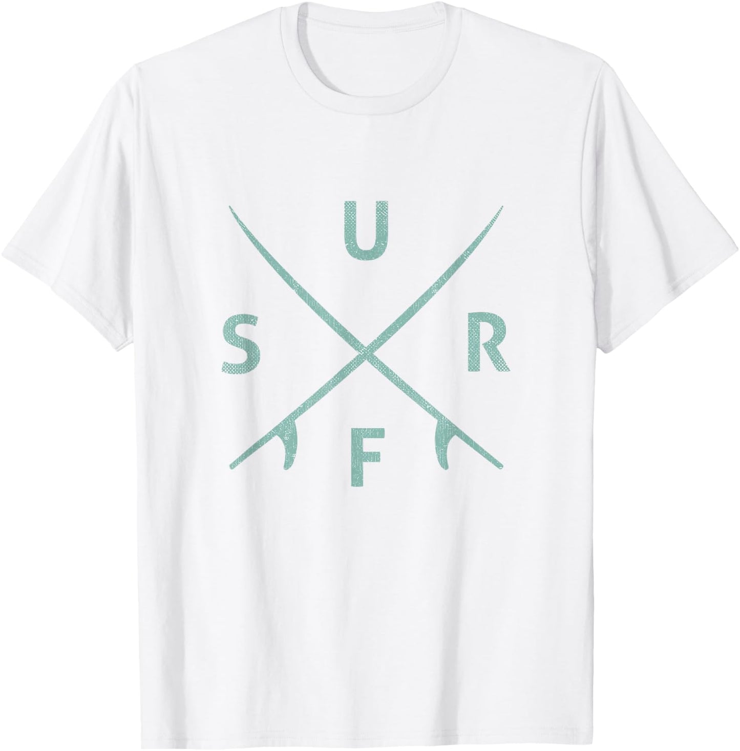 Subtle Wave Surfing Shirts Surf Logo T-Shirt - T-Shirt | White
