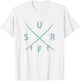 Subtle Wave Surfing Shirts Surf Logo T-Shirt - T-Shirt | White