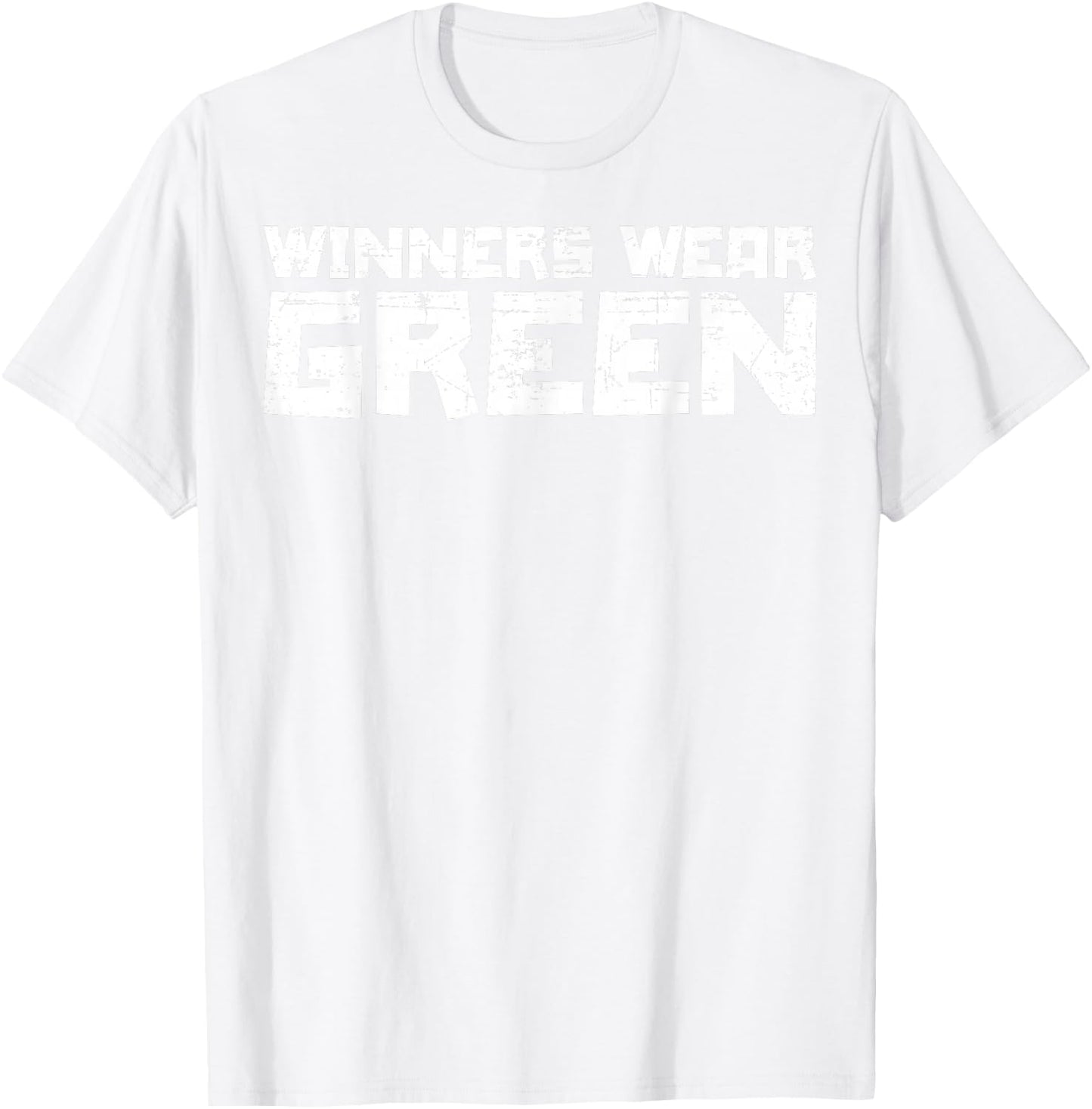 Team Sports Winners Wear Green T-Shirt - T-Shirt | White