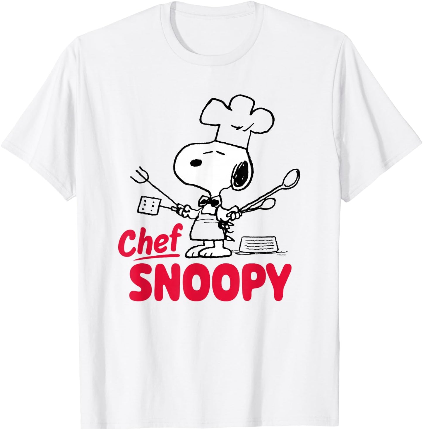 Peanuts - Chef Snoopy T-Shirt - T-Shirt | White