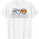 Tennessee Volunteer State Volleyball | Peace Love Volleyball T-Shirt - T-Shirt | White