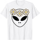 Alien Costume Halloween Cute Green Aliens Face Kawaii T-Shirt - T-Shirt | White