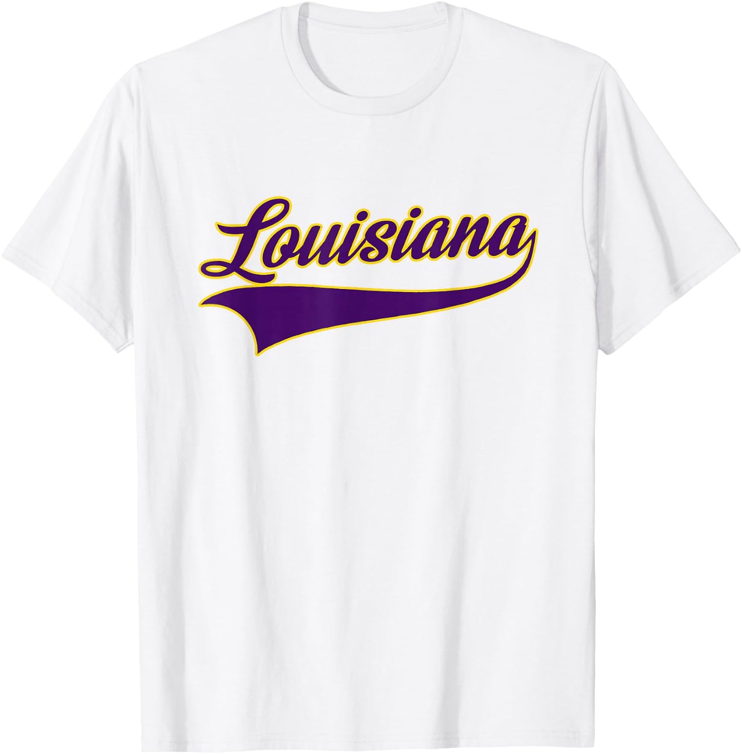 Louisiana - Throwback Design - Classic T-Shirt - T-Shirt | White