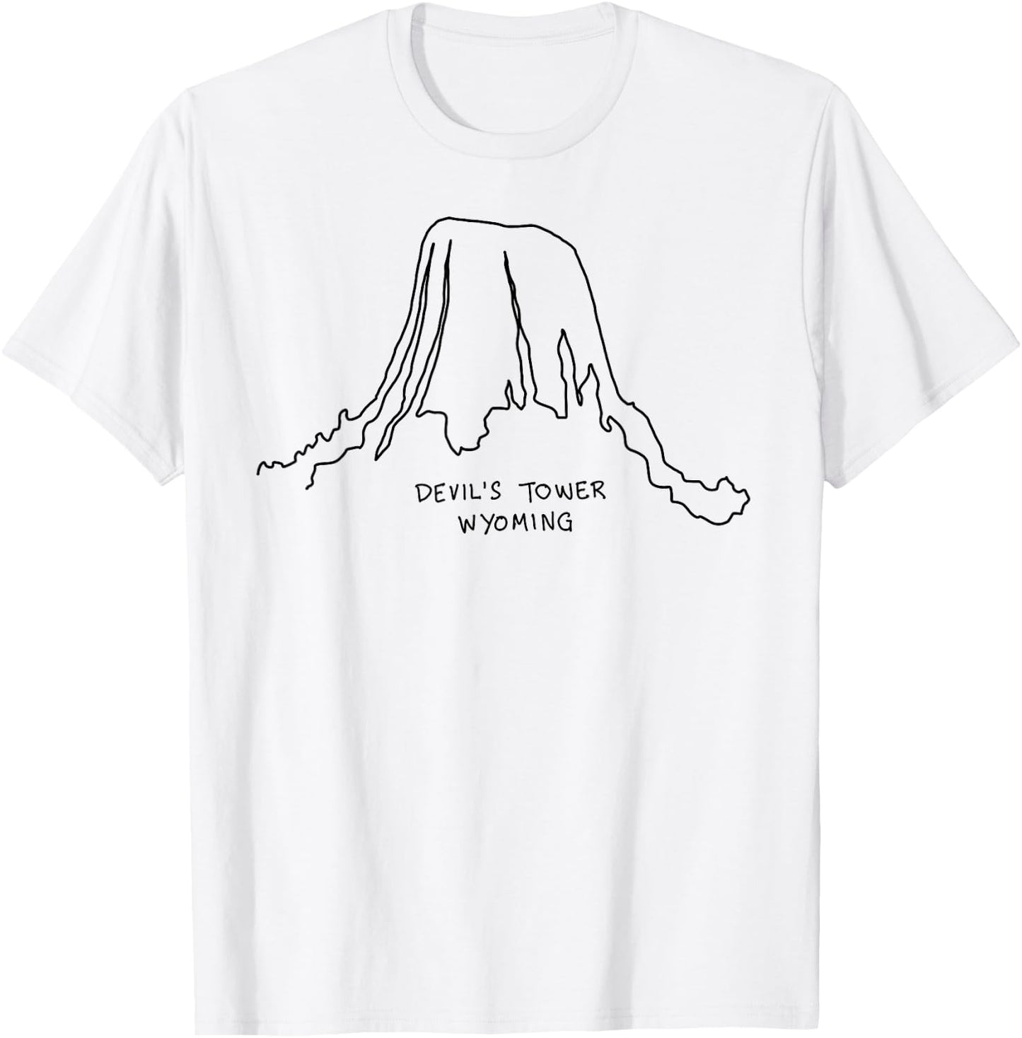 Devil's Tower Wyoming Cowboy State National Park Buffalo T-Shirt - T-Shirt | White