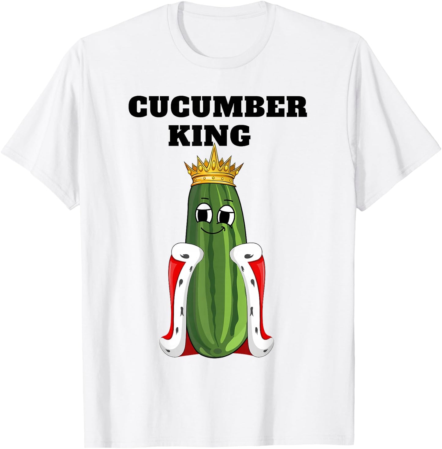 Cucumber King | Boys Cucumber Lover Design | Cucumber T-Shirt - T-Shirt | White