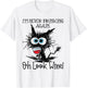 I'm Never Drinking Again Oh Look Wine Funny Cat T-Shirt - T-Shirt | White