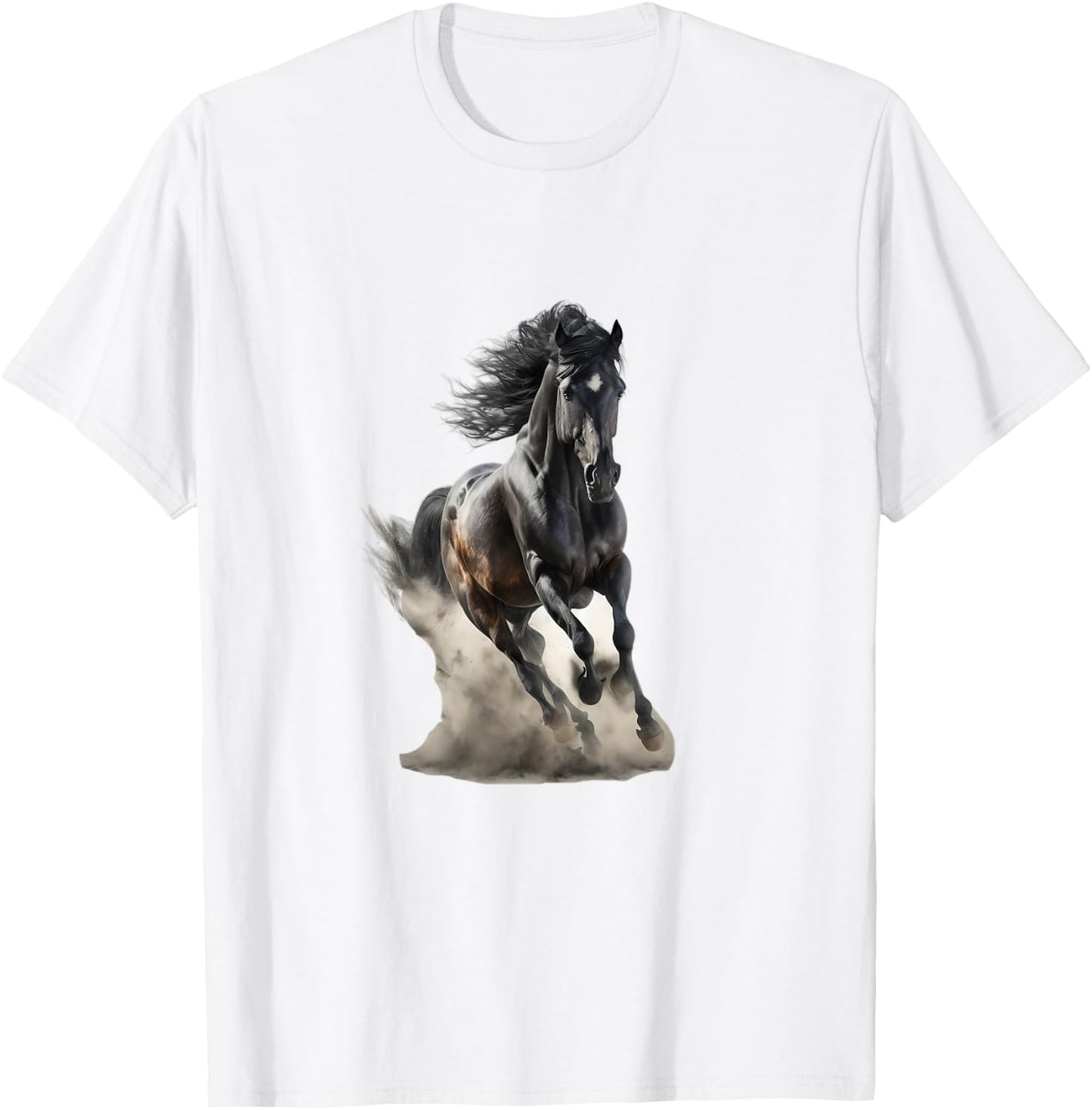 Beautiful Horse Graphic Horse Art Print for Girls T-Shirt - T-Shirt | White