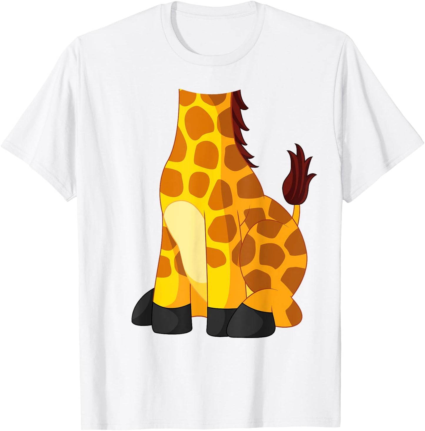 Giraffe for Adults & Kids - Men & Women's Giraffe Costume T-Shirt - T-Shirt | White