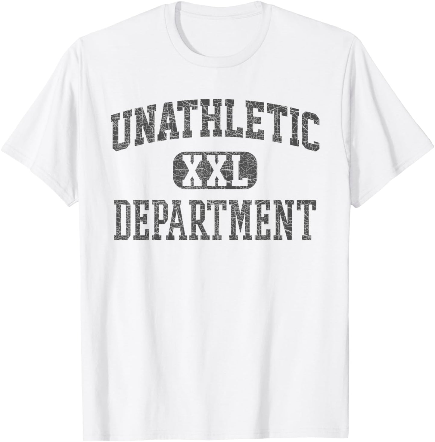 Unathletic Department Funny Gym Humor Sports Wife Girlfriend T-Shirt - T-Shirt | White