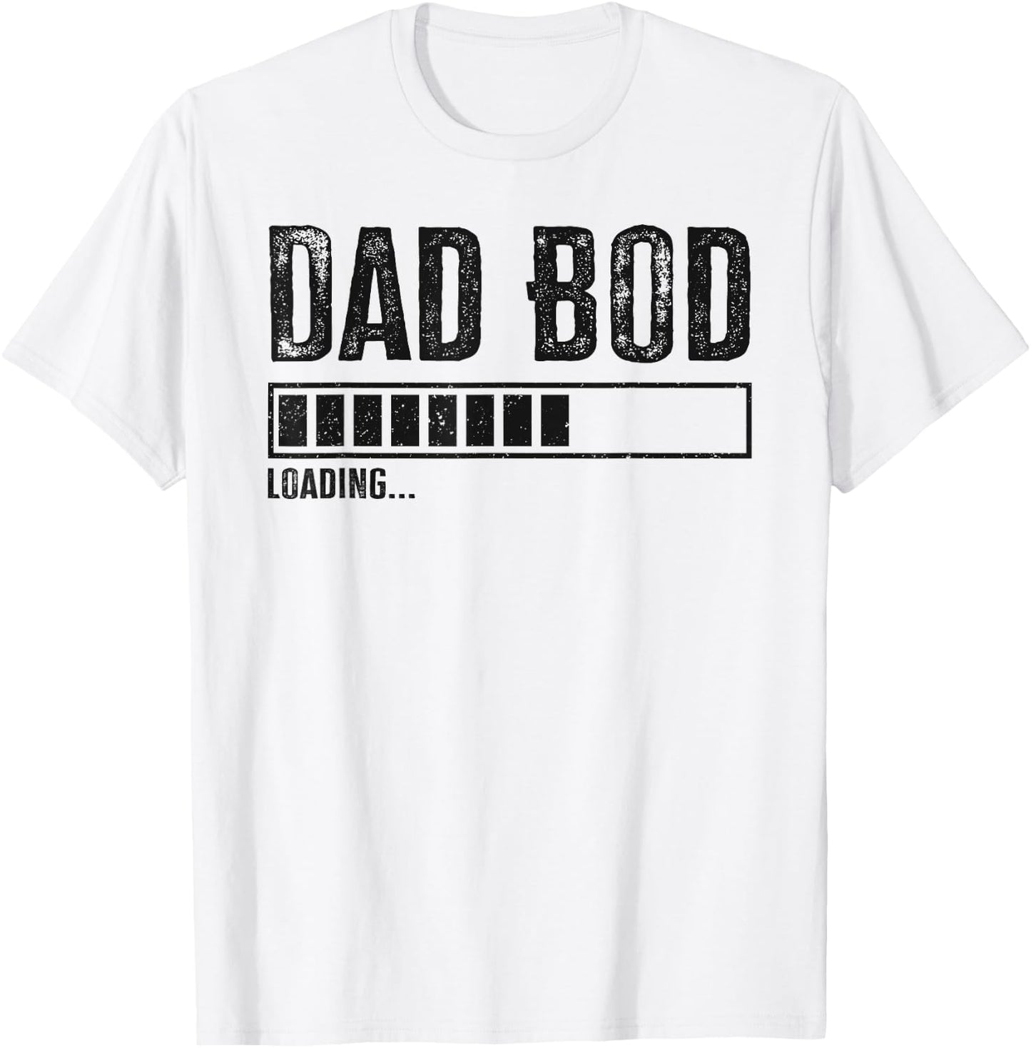 Dad Bod Loading 2024 Funny Dad Fathers Day Baby Announcement T-Shirt - T-Shirt | White